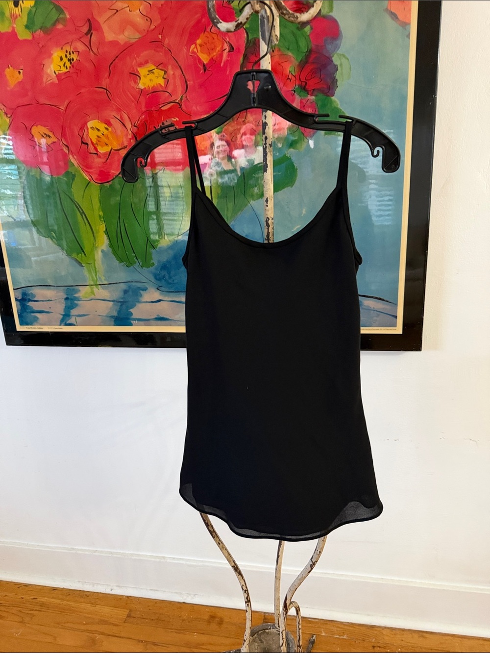 Classic Black Spaghetti-Strap Cami